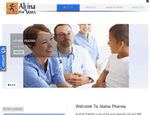 Tablet Screenshot of alainapharma.com